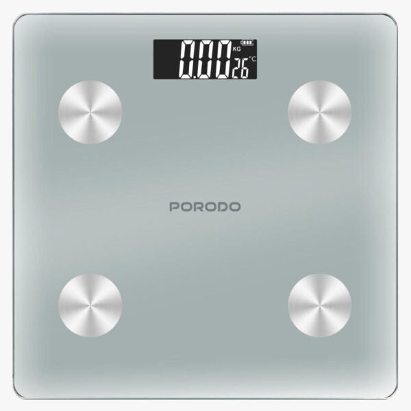 Porodo Lifestyle Gravis Smart Body Fat and BMI Scale with Digital Display