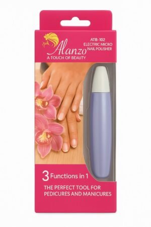 Alanzo Electric Micro Nail Polisher – 3-in-1 Manicure & Pedicure Tool