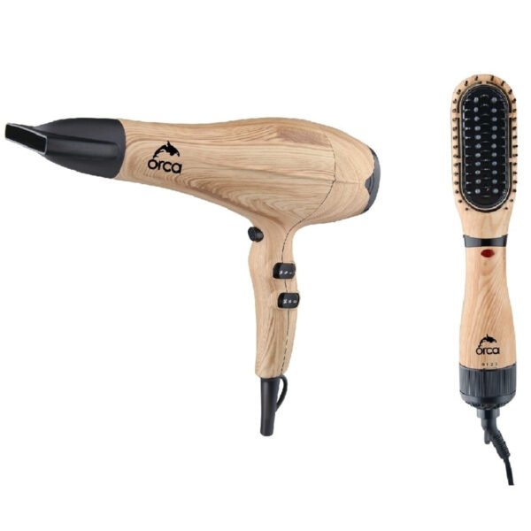 ORCA 2 in1 Hair Dryer & Hair Brush Set