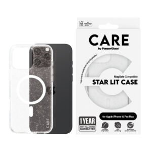 PanzerGlass® 1344 Case Flagship Star Lit w. MagSafe iPhone 16 Pro Max - White