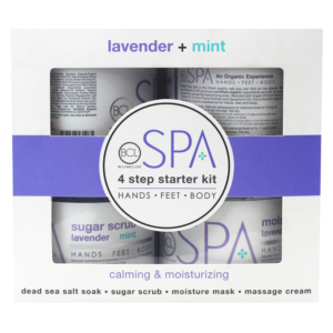 BCL spa lavender & mint starter kit skincare unisex 4pcs