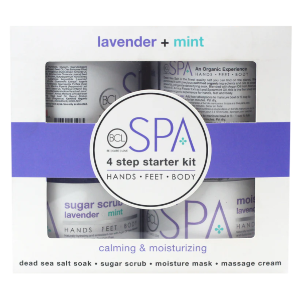 BCL spa lavender & mint starter kit skincare unisex 4pcs