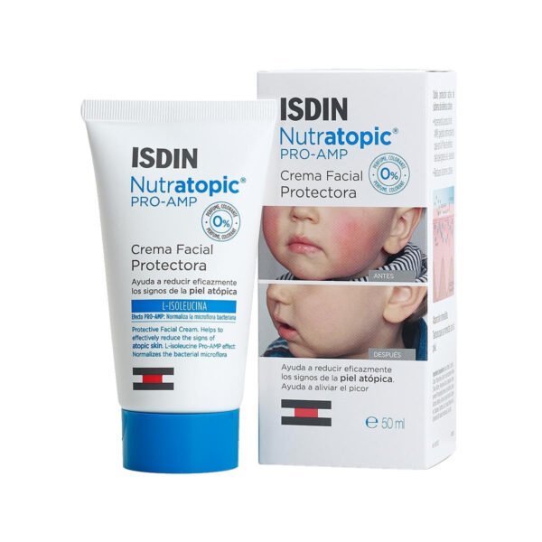 ISDIN Nutratopic Pro-AMP 0% Beschermende Gezichtscrème L-Isoleucine 50 ml