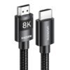 UGREEN HDMI 8K Cable Male to Male Aluminum Alloy Shell Braided Black 2m HD140