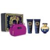 VERSACE DYLAN BLUE POUR FEMME EDP GIFT SET (100ML PERFUME + 100ML BODY LOTION + 100ML BATH & SHOWER GEL + BAG)