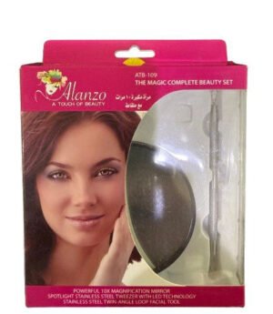 Alanzo – The Magic Complete Beauty Set – LED Mirror & Stainless Steel Facial Tools
