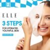 Korean ELLE Anti-Aging Hyaluron Moisture Mask 3-Step Care Kit - Hydrating Ampoule, Moisture-Boosting Mask, Night Cream - Deep Hydration, Skin Firming, Wrinkle Reduction, All Skin Types