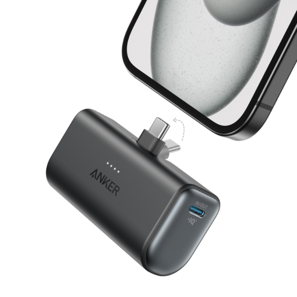 Anker Nano 5000mAh Power Bank – 22.5W Built‑In USB‑C Connector (Cable included)