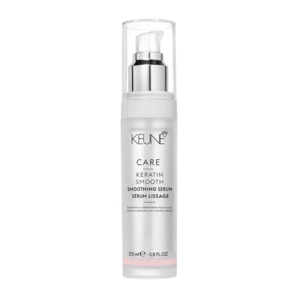Keune Care Keratin Smooth Serum 25ml – Unisex Hair Serum for Frizz Control, Heat Protection & Shine