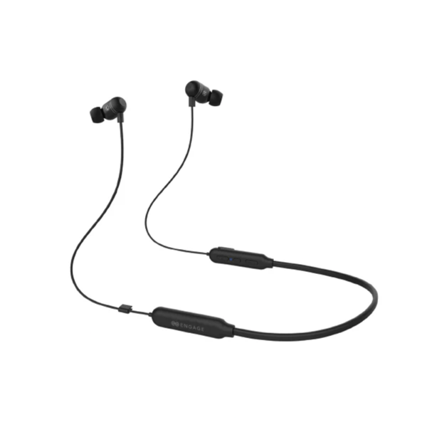 Engage, Bluetooth Neckband Headphones – Deep Bass, Clear Calls, Ergonomic Fit