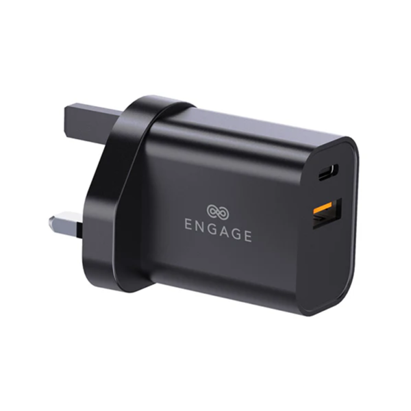 Engage, Dual Port GaN II Fast Adapter/Charger (30W) with Interchangeable Adapter