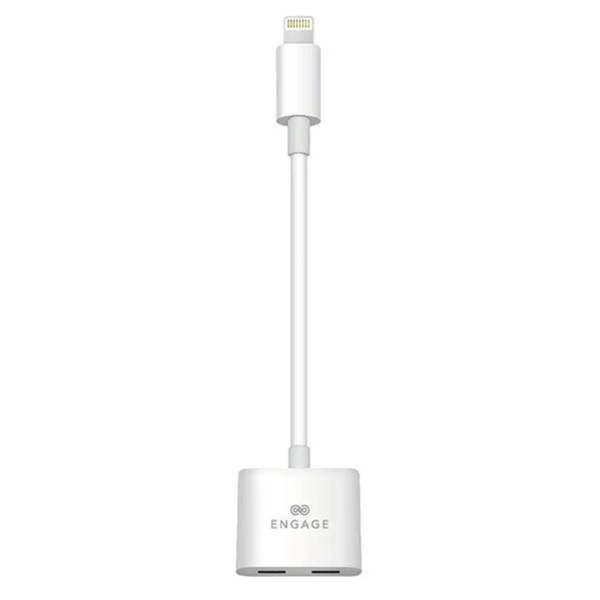 Engage, Lightning to Dual Lightning Charging & Audio Adapter Cable