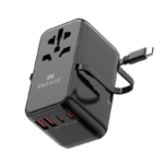 Engage, Universal Travel Adapter (65W, Dual USB-C/A Ports, With Type-C Cable)