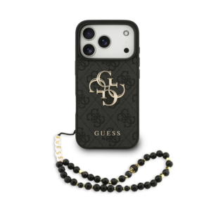 Guess, 4G PU Leather Case with Big 4G & Classic Logo with Wrist Strap, iPhone 17 Pro