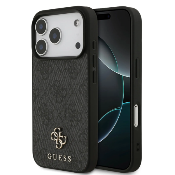 Guess, MagSafe 4G PU Leather Case with Small 4G & Classic Metal Logo, iPhone 17 Pro Max