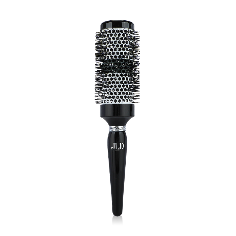 JLD Paris 15016, Ceramic Blow Drying Hair Brush for Mid to Long Hair, Thermoactive Heat Styling Brush