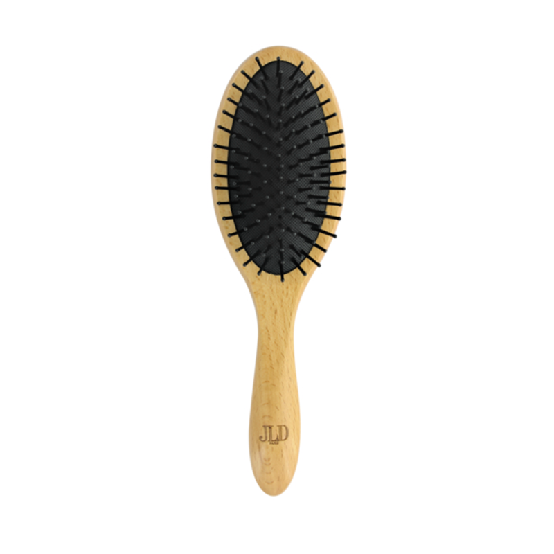 JLD, Wooden Detangling Hair Brush, FSC Beech Wood, Scalp Massage & Anti-Breakage