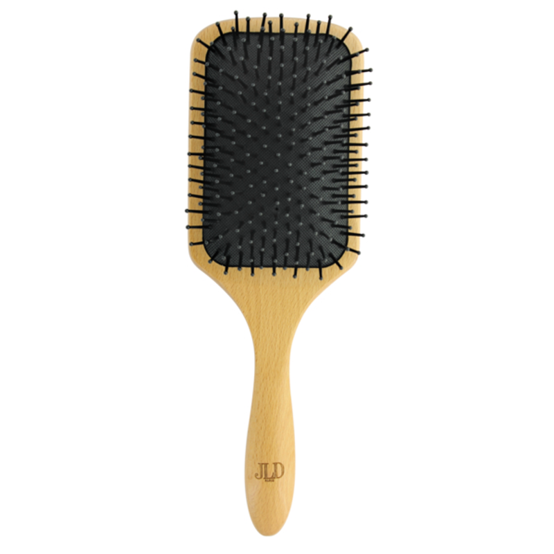 JLD, Wooden Paddle Hair Brush, FSC Beech Wood, Scalp Massage & Anti-Breakage