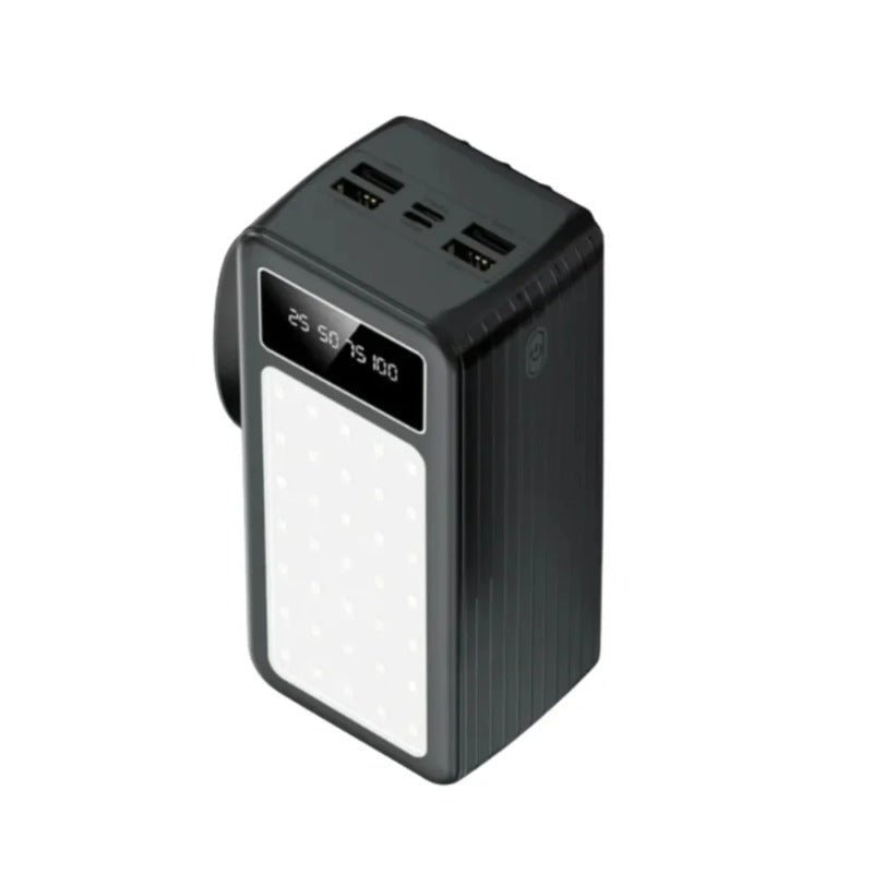 KinVale 60000mAh 22.5W Fast Charging Power Bank with 4 USB, 2 Type-C Ports & Built-in Cables