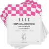 Korean ELLE Deep Collagen Color Changing Mask – Anti-Aging, Hydrating & Firming Mask with Collagen, Peptides & Centella – Long-Wear 2-3 Hour or Overnight treatment mask for Radiant Youthful Skin- 4 Packs