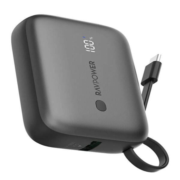 RAVPower RP-PB1224, 3-Port Power Bank, 10000mAh, PD20W - Black