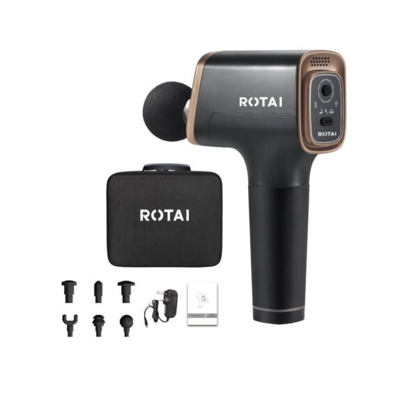 ROTAI Big Massage Gun – 3 Modes, 6 Attachment