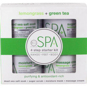 BCL spa lemongrass & green tea starter kit skin care unisex 4pcs