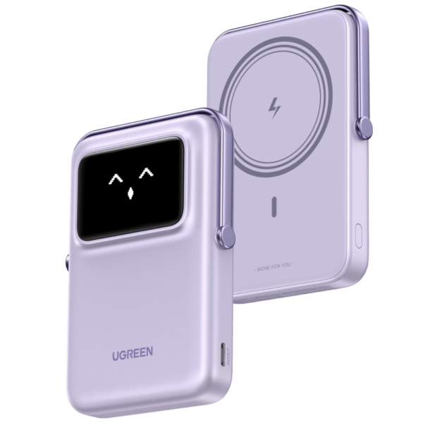 UGREEN 45328, Uno Magnetic Wireless Power Bank 10000mAh 20W - Purple