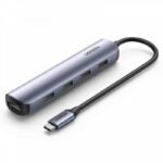 UGREEN CM417, USB-C to 4*USB 3.0+HDMI Adapter - Gray