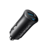 Anker PowerDrive 30W Car Charger – Dual Port (USB-C & USB-A) - Black