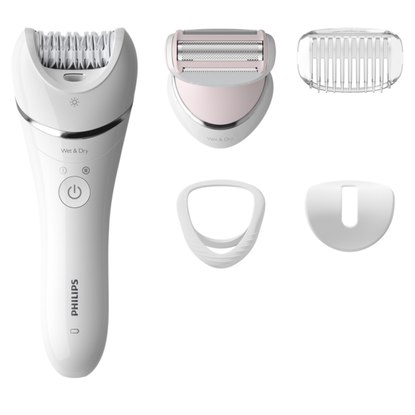 PHILIPS BRE710/01 W&D EPILATOR + 5 ACC