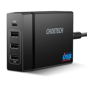 Choetech 3A+1C 72W Output ports wall charger