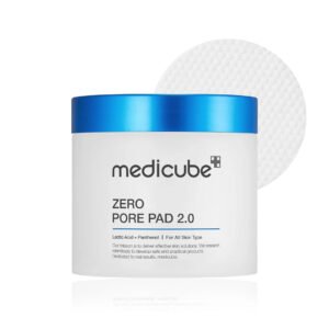 Medicube Zero Pore Pads 2.0, Dual-Textured Facial Toner Pads for Exfoliation and Pore Care with 4.5% AHA Lactic Acid & 0.45% BHA Salicylic Acid, Ideal for All Skin Types, Korean Skin Care