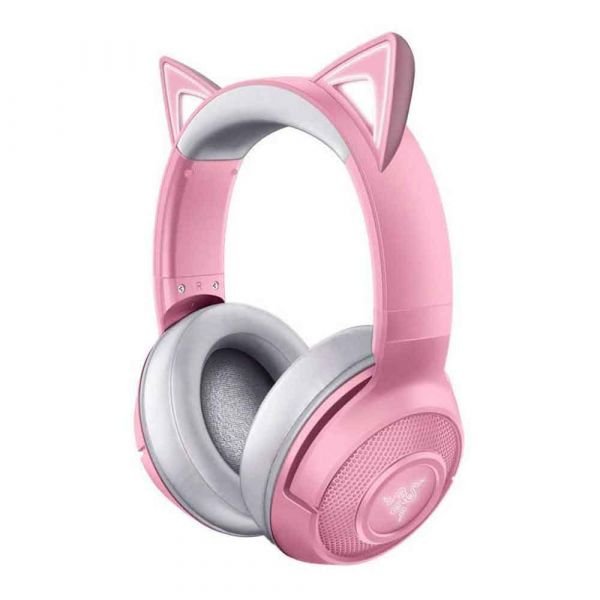 Razer Kraken BT Kitty Edition - Wireless Bluetooth Headset with Chroma RGB - Quartz Pink
